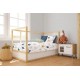 Πάπλωμα Εμπριμέ bebe Rainbow 574 120X160 White-Blue 100% Cotton