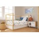 Πάπλωμα Εμπριμέ bebe Village 579 120X160 White-Green 100% Cotton