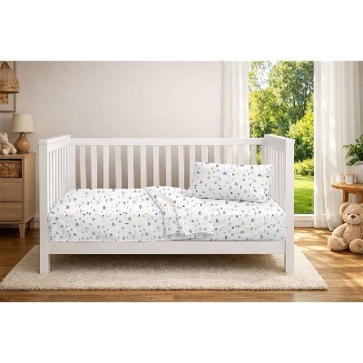 Πάπλωμα Εμπριμέ bebe Whimsical Mountainside 588 120X160 White-Grey 100% Cotton