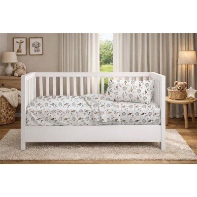 Πάπλωμα Εμπριμέ bebe Floating Bunny 715 120X160 Grey 100% Cotton