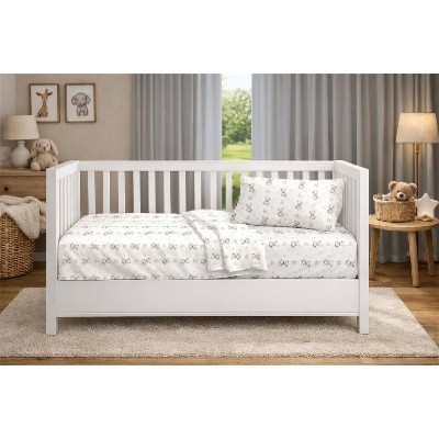 Πάπλωμα Εμπριμέ bebe Newborn Bear 717 120x160 White-Grey 100% Cotton
