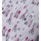 ΠΑΝΑ ΧΑΣΕΣ bebe Bicycle 416 80X80 White-Bordeaux Cotton 100%