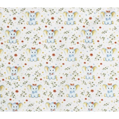 ΠΑΝΑ ΧΑΣΕΣ bebe Elephant 175 80X80 White-Blue Cotton 100%
