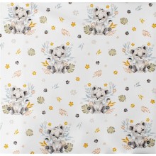 ΠΑΝΑ ΧΑΣΕ bebe Lion Cub 531 80X80 Grey 100% Cotton