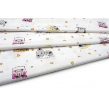 ΠΑΝΑ ΧΑΣΕ bebe Sweet Dreams 553 80X80 White-Pink 100% Cotton