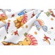 Πάνα Χασέ bebe Dinosaur 519 80X80 White-Blue 100% Cotton