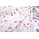 Πάνα Χασέ bebe Whimsical Mountainside 587 80X80 White-Pastel Lilac 100% Cotton