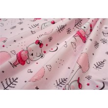 Πάνα Χασέ bebe Ballerina Bear 598 80X80 Pink 100% Cotton