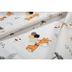 Πάνα Χασέ bebe Giraffe 599 80X80 White-Orange 100% Cotton