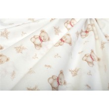 Πάνα Χασέ bebe Newborn Bear 716 80x80 White-Beige 100% Cotton