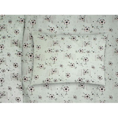 ΜΑΞΙΛΑΡΟΘΗΚΗ ΕΜΠΡΙΜΕ bebe Football 522 35X45 Mint 100% Cotton