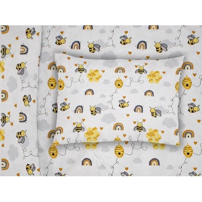 ΜΑΞΙΛΑΡΟΘΗΚΗ ΕΜΠΡΙΜΕ bebe Honey Bee 545 35X45 White-Yellow 100% Cotton