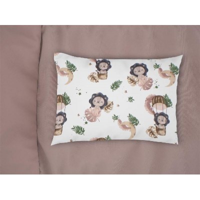 Μαξιλαροθήκη Εμπριμέ bebe Lion 532 35X45 Beige 100% Cotton