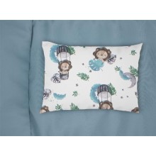Μαξιλαροθήκη Εμπριμέ bebe Lion 533 35X45 Sky Blue 100% Cotton