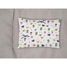 Μαξιλαροθήκη Εμπριμέ bebe Minecraft 565 35X45 White-Multi 100% Cotton