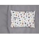 Μαξιλαροθήκη Εμπριμέ bebe Minecraft 566 35X45 White-Grey 100% Cotton