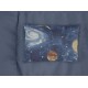 Μαξιλαροθήκη Εμπριμέ bebe Milky Way 185 35X45 Blue 100% Cotton