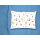 Μαξιλαροθήκη Εμπριμέ bebe Forest Animals 570 35X45 White-Sky Blue 100% Cotton