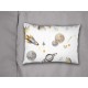 Μαξιλαροθήκη Εμπριμέ bebe Space Mission 183 35X45 White-Grey 100% Cotton