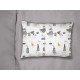 Μαξιλαροθήκη Εμπριμέ bebe Seabirds 578 35X45 White-Grey 100% Cotton