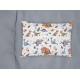 Μαξιλαροθήκη Εμπριμέ bebe Dinosaur 519 35X45 White-Blue 100% Cotton