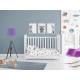ΚΑΤΩΣΕΝΤΟΝΟ ΜΕ ΛΑΣΤΙΧΟ bebe Space 188 0,70X1,40X0,15 White Cotton 100%