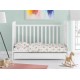 ΚΑΤΩΣΕΝΤΟΝΟ ΜΕ ΛΑΣΤΙΧΟ bebe Unicorn 209 0,70X1,40X0,15 White-Salmon Cotton 100%