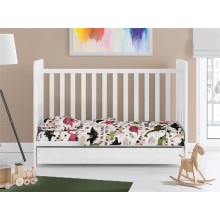 ΚΑΤΩΣΕΝΤΟΝΟ ΜΕ ΛΑΣΤΙΧΟ bebe Dinosaur 518 0,70X1,40X0,15 Multi-Colour 100% Cotton