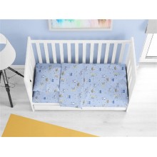 ΚΑΤΩΣΕΝΤΟΝΟ ΜΕ ΛΑΣΤΙΧΟ bebe Sweet Dreams 551 0,70X1,40X0,15 Sky Blue 100% Cotton