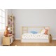 Κατωσέντονο Με Λάστιχο bebe Forest Animals 570 0,70X1,40X0,15 White-Sky Blue 100% Cotton