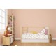 Κατωσέντονο Με Λάστιχο bebe Forest Animals 571 0,70X1,40X0,15 White-Pink 100% Cotton