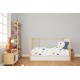 Κατωσέντονο Με Λάστιχο bebe Rainbow 574 0,70X1,40X0,15 White-Blue 100% Cotton