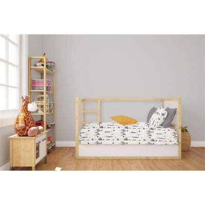Κατωσέντονο Με Λάστιχο bebe Seabirds 578 0,70X1,40X0,15 White-Grey 100% Cotton