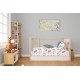 Κατωσέντονο Με Λάστιχο bebe Dinosaur 519 0,70X1,40X0,15 White-Blue 100% Cotton