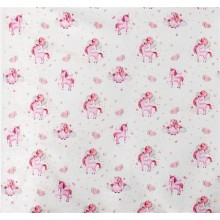 ΣΕΝΤΟΝΑΚΙ ΛΙΚΝΟΥ bebe Unicorn 208 80X110 White-Pink Cotton 100%