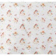 ΣΕΝΤΟΝΑΚΙ ΛΙΚΝΟΥ bebe Unicorn 209 80X110 White-Salmon Cotton 100%