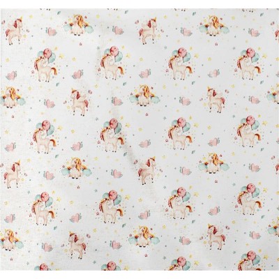 ΣΕΝΤΟΝΑΚΙ ΛΙΚΝΟΥ bebe Unicorn 209 80X110 White-Salmon Cotton 100%