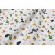 Σεντονάκι Λίκνου bebe Minecraft 565 80X110 White-Multi 100% Cotton