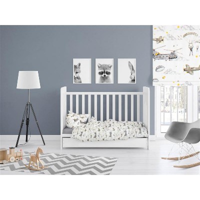 ΣΕΝΤΟΝΙΑ ΕΜΠΡΙΜΕ ΣΕΤ 3 τεμ bebe Airforce 195 120X160 White-Grey Cotton 100%