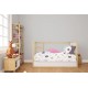 Σεντόνια Εμπριμέ Σετ 3 τεμ bebe Rainbow 575 120X160 White-Pink 100% Cotton
