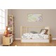Σεντόνια Εμπριμέ Σετ 3 τεμ bebe Countryside 580 120X160 White-Mint 100% Cotton