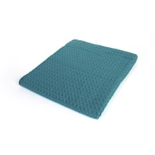 Κουβέρτα Πικέ bebe Μονόχρωμη 325 gr/m² 85x110 Petrol 100% Cotton