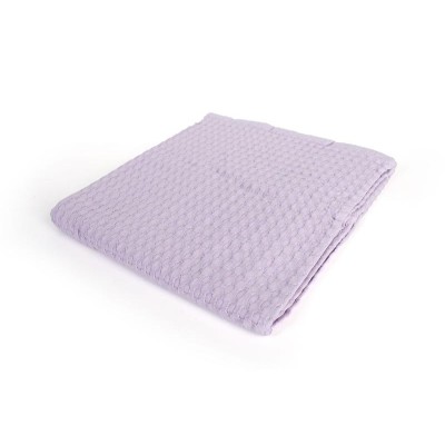 Κουβέρτα Πικέ bebe Μονόχρωμη 325 gr/m² 85x110 Pastel Lilac 100% Cotton