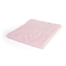 Κουβέρτα Πικέ bebe Μονόχρωμη 325 gr/m² 85x110 English Rose 100% Cotton