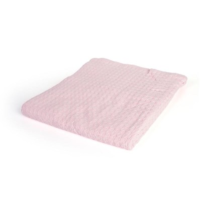 Κουβέρτα Πικέ bebe Μονόχρωμη 325 gr/m² 85x110 English Rose 100% Cotton