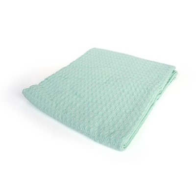 Κουβέρτα Πικέ bebe Μονόχρωμη 325 gr/m² 85x110 Mint 100% Cotton