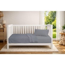 Κουβέρτα Πικέ bebe Μονόχρωμη 325 gr/m² 125x150 Grey 100% Cotton