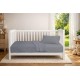 Κουβέρτα Πικέ bebe Μονόχρωμη 325 gr/m² 125x150 Grey 100% Cotton