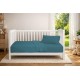 Κουβέρτα Πικέ bebe Μονόχρωμη 325 gr/m² 125x150 Petrol 100% Cotton