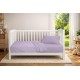 Κουβέρτα Πικέ bebe Μονόχρωμη 325 gr/m² 125x150 Pastel Lilac 100% Cotton